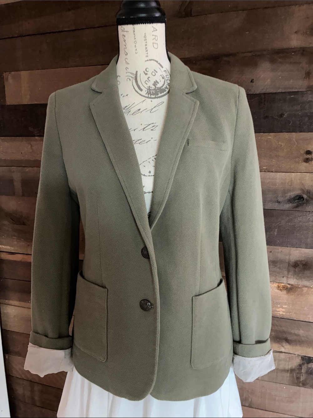 Banana Republic Olive Green Tailored Women's Blazer